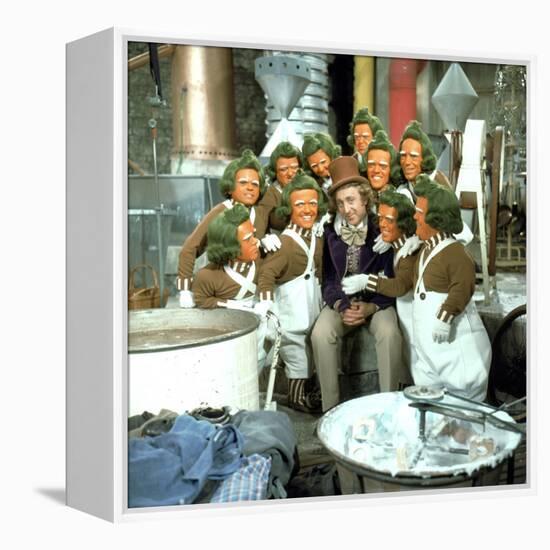 Willy Wonka And The Chocolate Factory, Gene Wilder, Oompa-Loompas, 1971-null-Framed Stretched Canvas