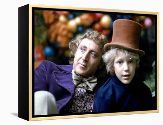 Willy Wonka And The Chocolate Factory, Gene Wilder, Peter Ostrum, 1971-null-Framed Stretched Canvas