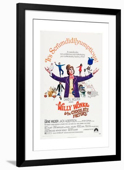 Willy Wonka and the Chocolate Factory--Framed Art Print