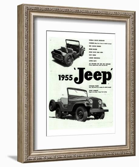 Willys 1955 Jeep-null-Framed Art Print