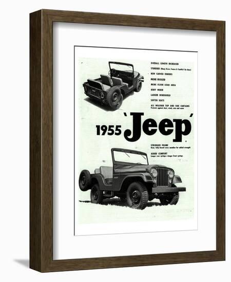 Willys 1955 Jeep--Framed Art Print