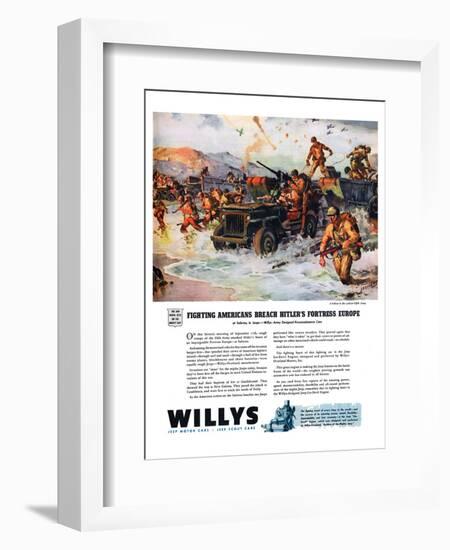 Willys - Fighting Americans…-null-Framed Art Print