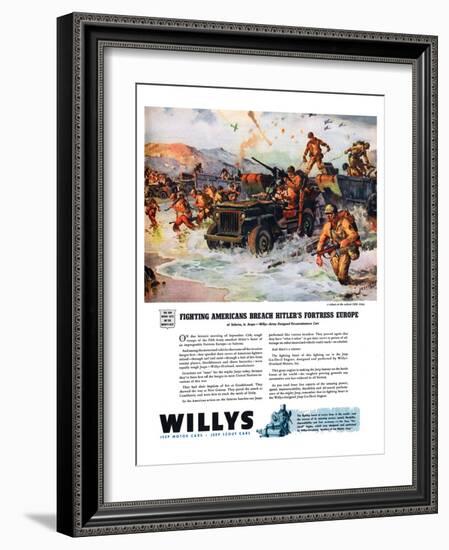 Willys - Fighting Americans…-null-Framed Art Print