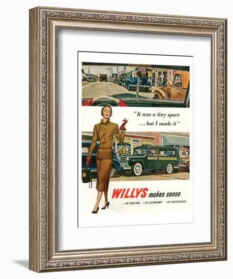 Willys - It Was a Tiny Space…-null-Framed Art Print