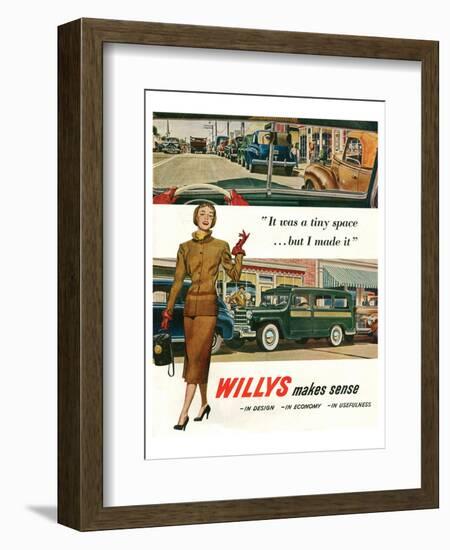 Willys - It Was a Tiny Space…-null-Framed Art Print