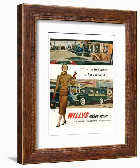 Willys - It Was a Tiny Space…-null-Framed Art Print