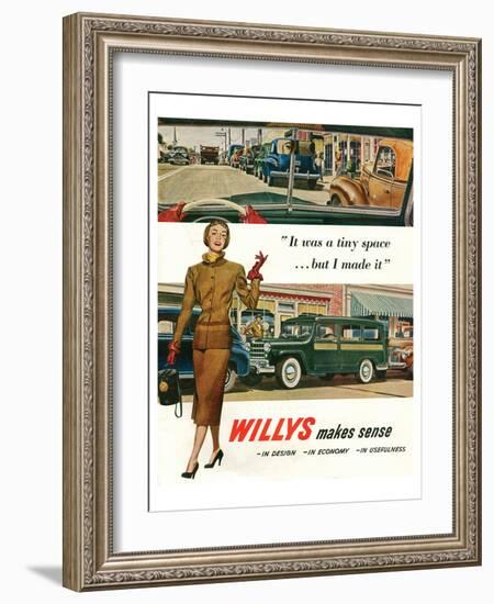 Willys - It Was a Tiny Space…-null-Framed Art Print