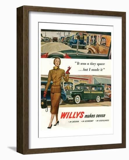 Willys - It Was a Tiny Space…-null-Framed Art Print