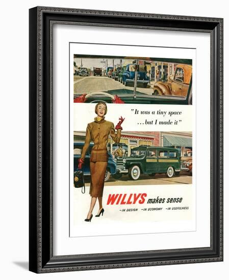 Willys - It Was a Tiny Space…-null-Framed Art Print