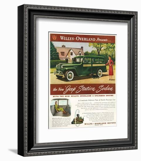 Willys - New Jeep Station Sedan-null-Framed Art Print