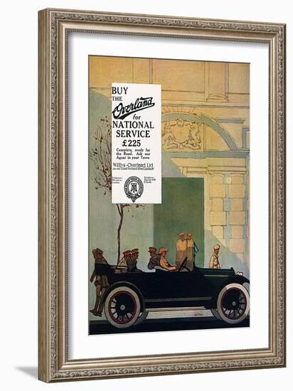 Willys Overland Car Advertisement, 1917-Wilton Williams-Framed Art Print