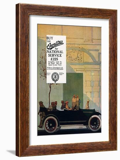 Willys Overland Car Advertisement, 1917-Wilton Williams-Framed Art Print