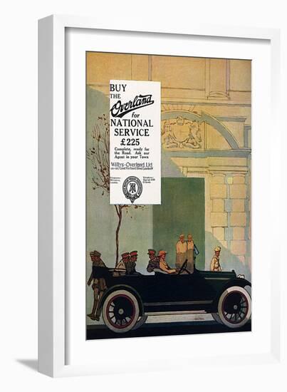 Willys Overland Car Advertisement, 1917-Wilton Williams-Framed Art Print