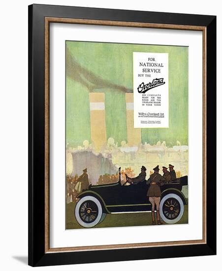 Willys Overland Car Advertisement, 1917-Wilton Williams-Framed Art Print