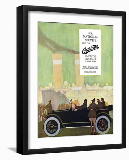 Willys Overland Car Advertisement, 1917-Wilton Williams-Framed Art Print