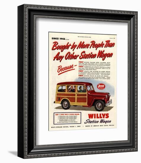 Willys Station Wagon Since1946-null-Framed Art Print