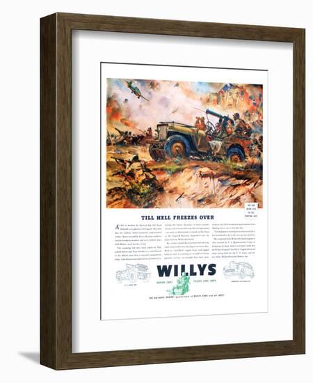 Willys- Till Hell Freezes Over-null-Framed Premium Giclee Print