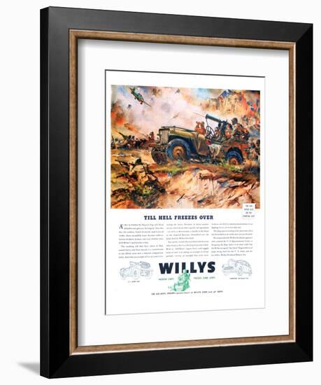 Willys- Till Hell Freezes Over-null-Framed Premium Giclee Print