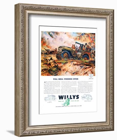 Willys- Till Hell Freezes Over-null-Framed Art Print