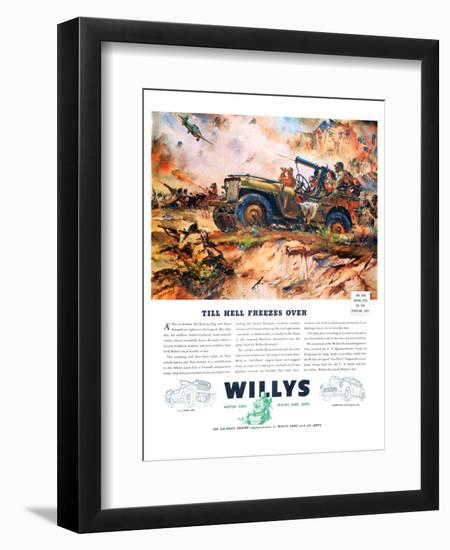 Willys- Till Hell Freezes Over-null-Framed Art Print