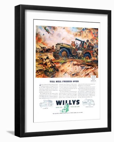 Willys- Till Hell Freezes Over-null-Framed Art Print