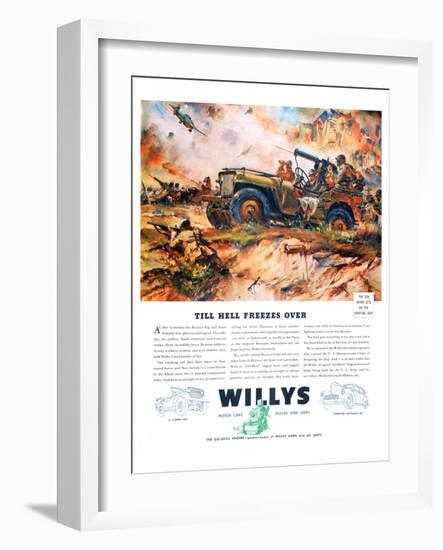 Willys- Till Hell Freezes Over-null-Framed Art Print