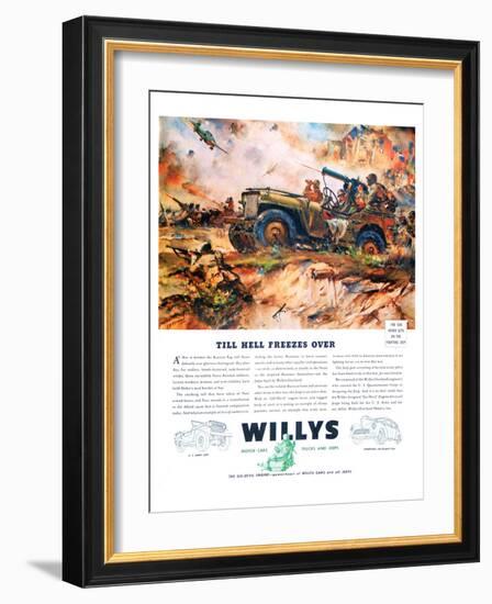 Willys- Till Hell Freezes Over-null-Framed Art Print