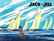 Regatta - Jack and Jill, August 1949-Wilmer Wickham-Mounted Giclee Print