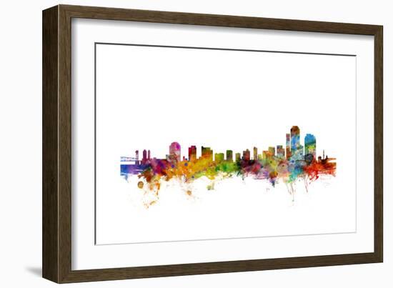 Wilmington Delaware Skyline-Michael Tompsett-Framed Art Print