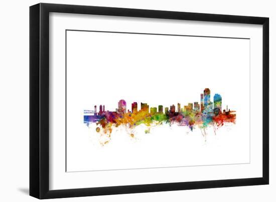 Wilmington Delaware Skyline-Michael Tompsett-Framed Art Print