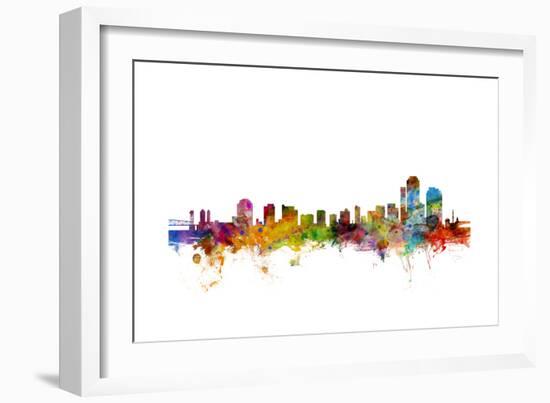 Wilmington Delaware Skyline-Michael Tompsett-Framed Art Print