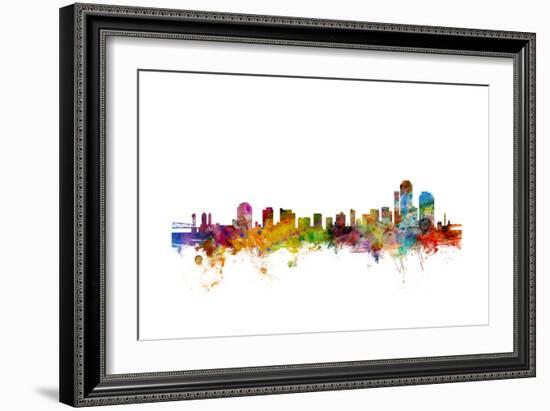 Wilmington Delaware Skyline-Michael Tompsett-Framed Art Print