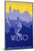 Wilno Poster-Stefan Norblin-Mounted Giclee Print