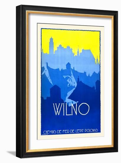 Wilno (Vilnius)-Stefan Norblin-Framed Art Print