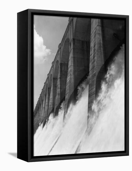 Wilson Dam, Flood Gates-Philip Gendreau-Framed Premier Image Canvas