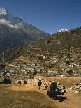 Yak Used for Transporting Goods Leaving the Village of Namche Bazaar in the Khumbu Region, Nepal-Wilson Ken-Mounted Photographic Print