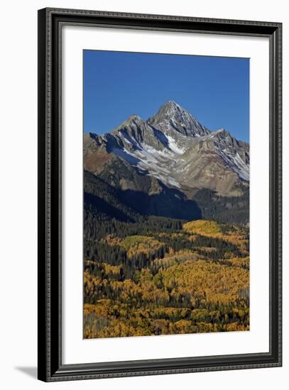 Wilson Peak in the Fall, San Juan National Forest, Colorado, Usa-James Hager-Framed Photographic Print