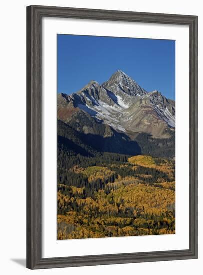 Wilson Peak in the Fall, San Juan National Forest, Colorado, Usa-James Hager-Framed Photographic Print