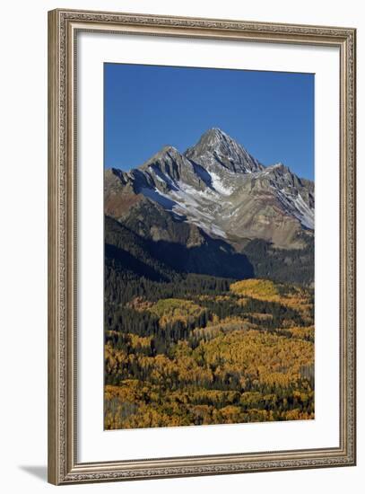 Wilson Peak in the Fall, San Juan National Forest, Colorado, Usa-James Hager-Framed Photographic Print