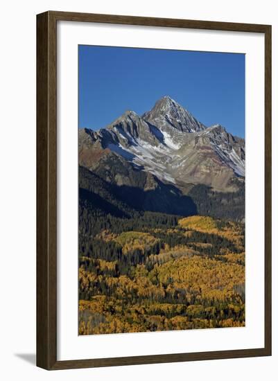 Wilson Peak in the Fall, San Juan National Forest, Colorado, Usa-James Hager-Framed Photographic Print