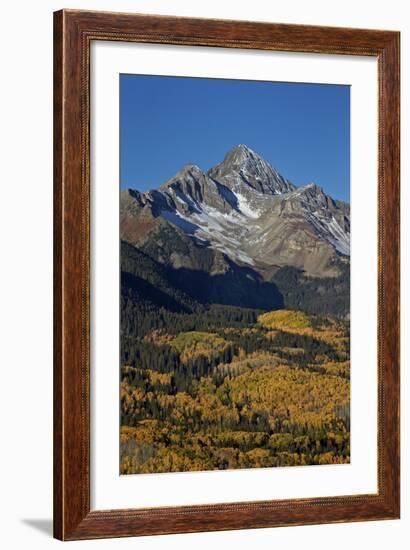 Wilson Peak in the Fall, San Juan National Forest, Colorado, Usa-James Hager-Framed Photographic Print