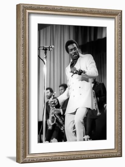 Wilson Pickett Dances on the Stage-Sergio del Grande-Framed Giclee Print