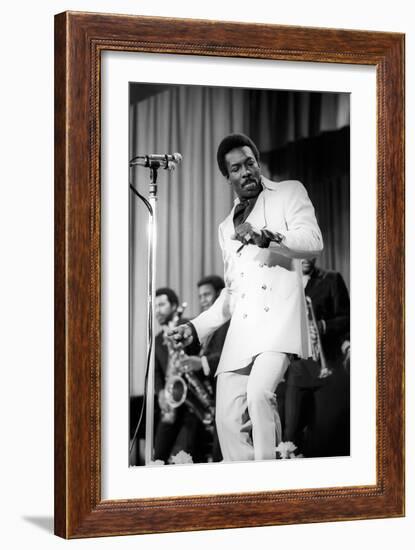 Wilson Pickett Dances on the Stage-Sergio del Grande-Framed Giclee Print