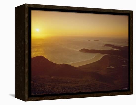 Wilson's Promontory, Sunset from Mount Oberon, Victoria, Australia-Dominic Webster-Framed Premier Image Canvas