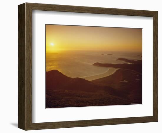 Wilson's Promontory, Sunset from Mount Oberon, Victoria, Australia-Dominic Webster-Framed Photographic Print