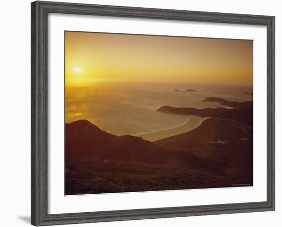 Wilson's Promontory, Sunset from Mount Oberon, Victoria, Australia-Dominic Webster-Framed Photographic Print