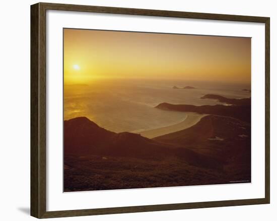 Wilson's Promontory, Sunset from Mount Oberon, Victoria, Australia-Dominic Webster-Framed Photographic Print