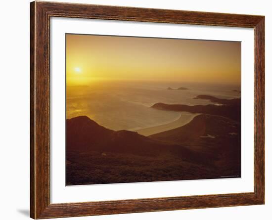 Wilson's Promontory, Sunset from Mount Oberon, Victoria, Australia-Dominic Webster-Framed Photographic Print