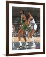Wilt Chamberlin and Bill Russell-Darryl Vlasak-Framed Giclee Print