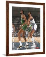 Wilt Chamberlin and Bill Russell-Darryl Vlasak-Framed Giclee Print